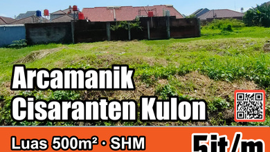 Tanah Favorit di Area Arcamanik, Bandung, LT 500m²