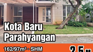 Jual Segera Rumah Mewah di Kota Baru Parahyangan, Bandung, LT 97 m2