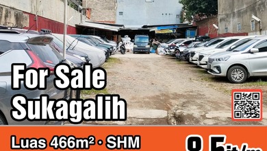 Dijual Tanah Eksklusif di Bandung Kota, Bandung, LT 466m²